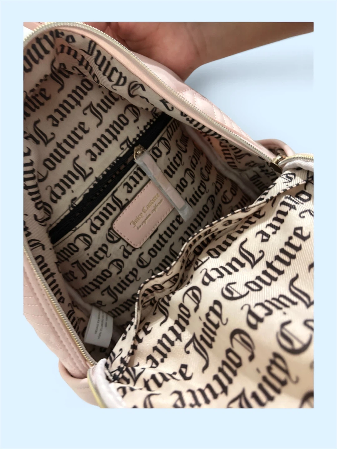 Juicy Couture Pink Quilted Mini Backpack - photo 3