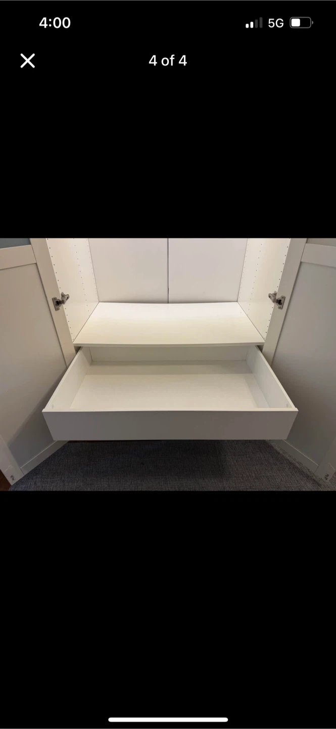 IKEA PAX Wardrobe with Glass Doors - photo 4