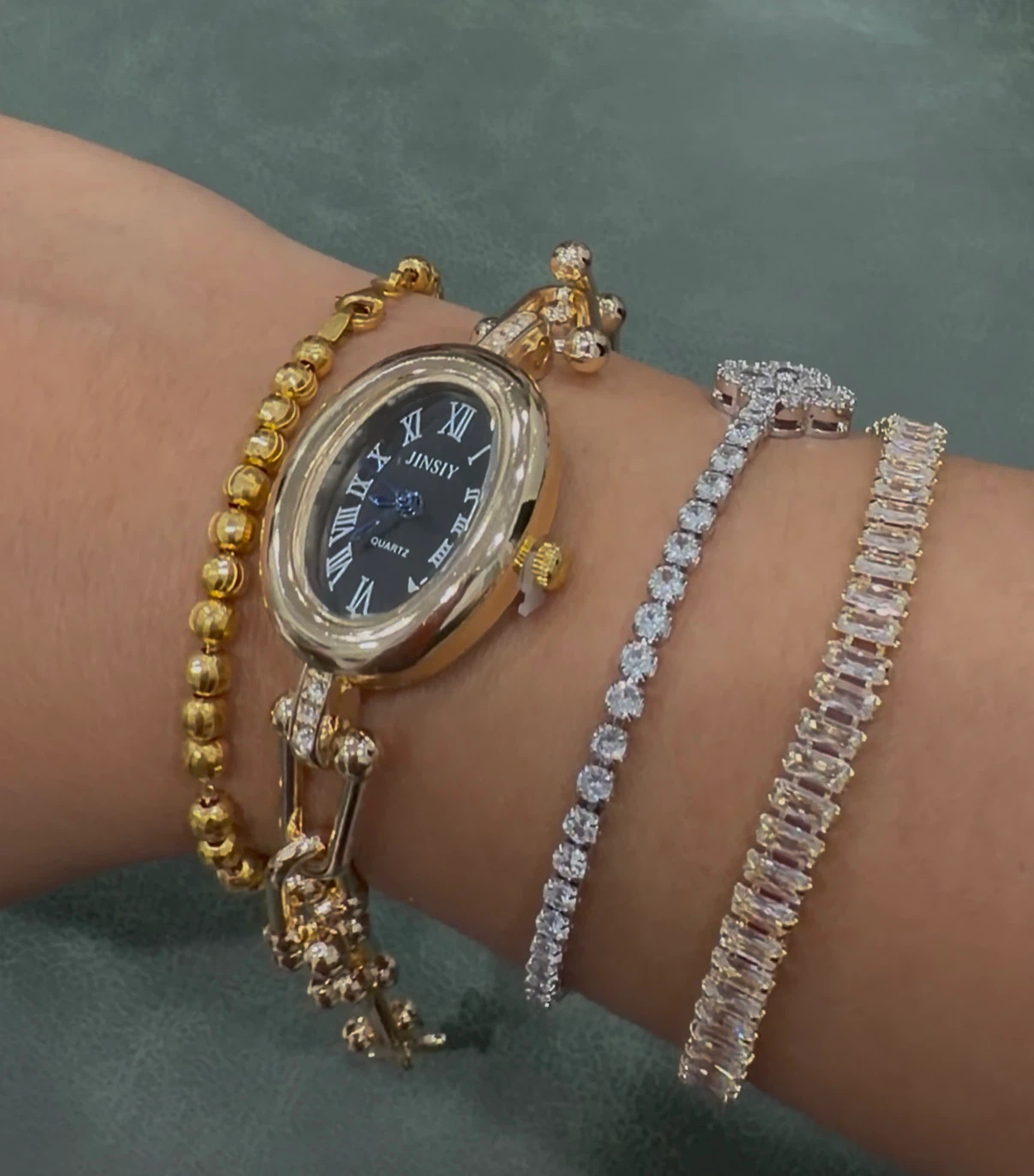JINSIY Quartz Rose Gold Tone Women's Watch - photo 2