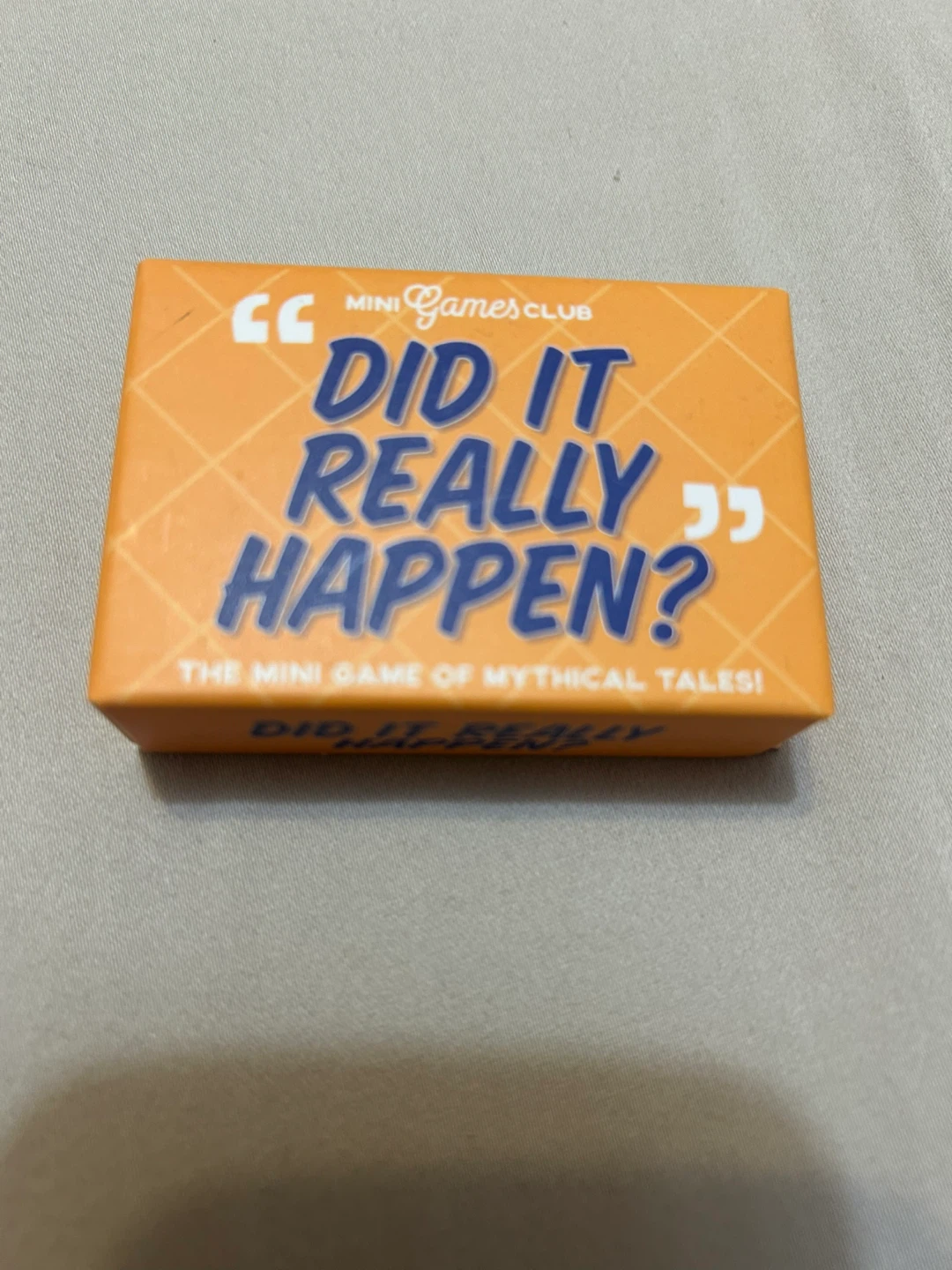Did It Really Happen? Mini Game