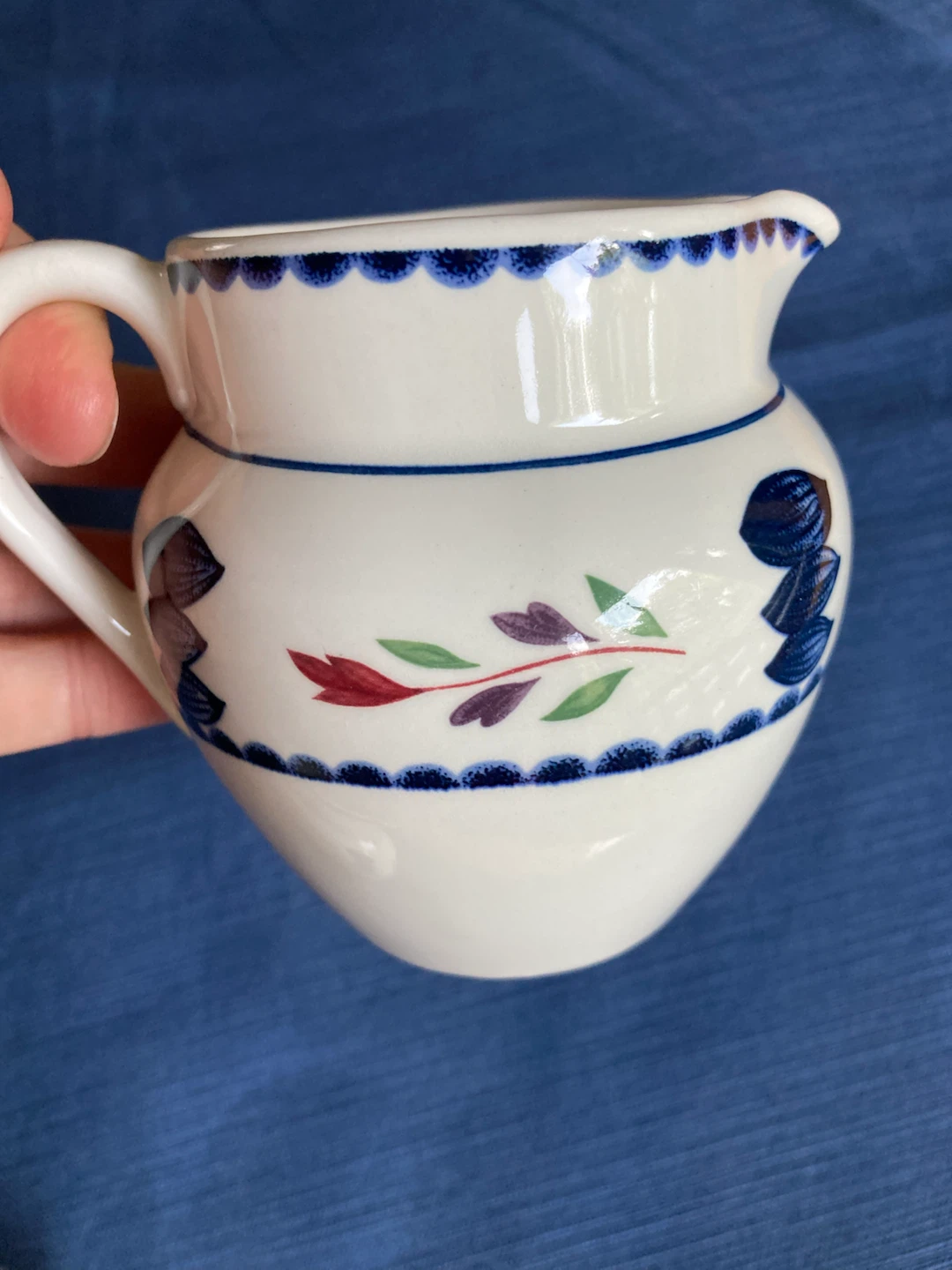 Ceramic Creamer Pitchers with Floral Design - photo 3