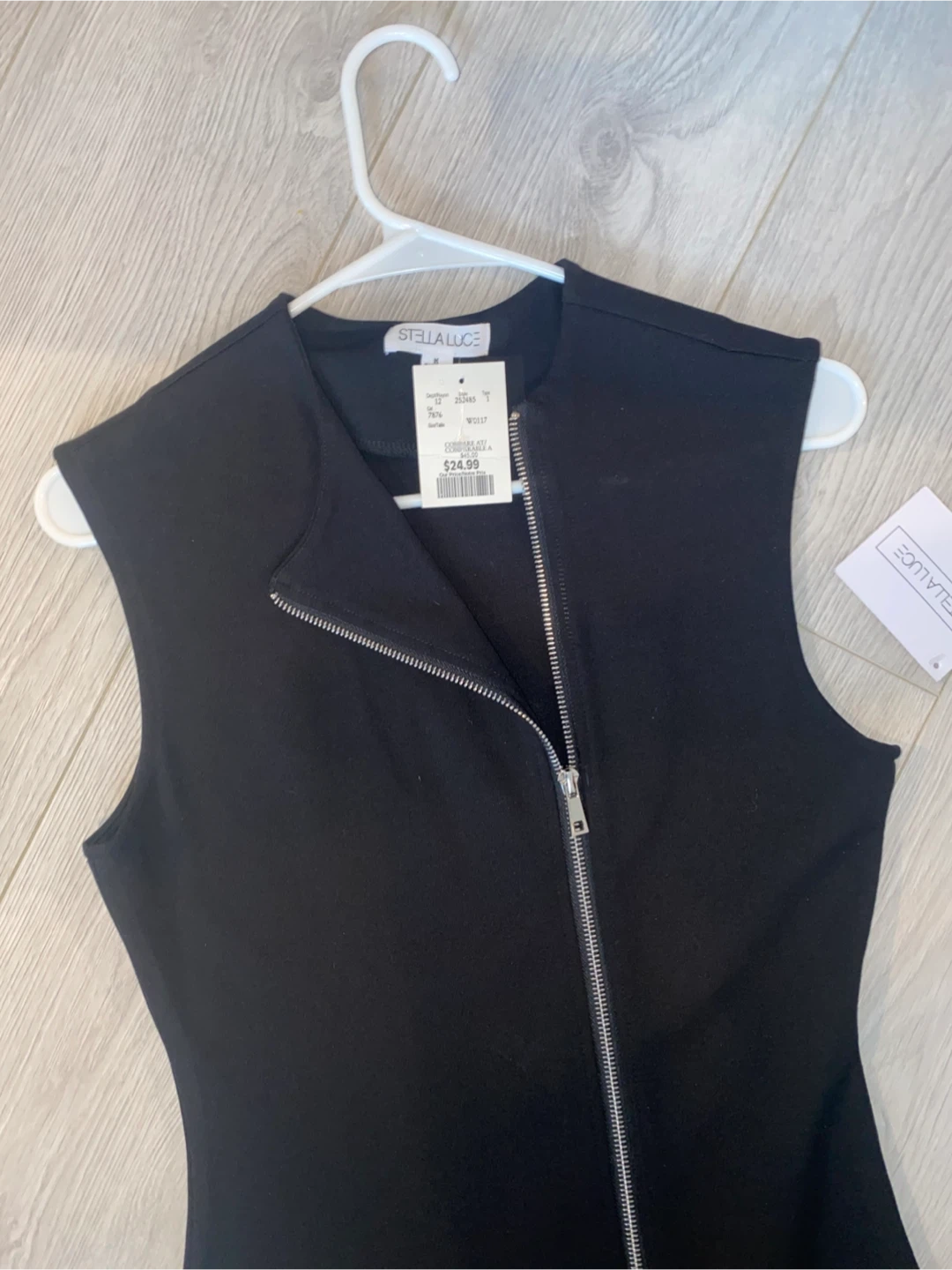 Stella & Dot Black Sleeveless Zipper Dress - photo 2