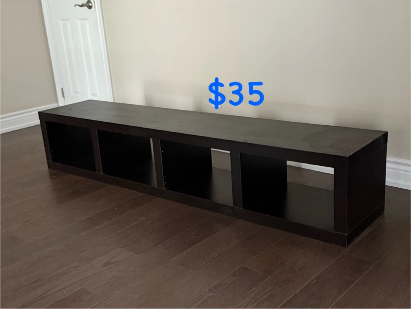 Dark Brown Cube Storage Shelf