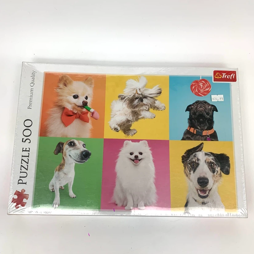 500 Piece Dog Puzzle Cute Puppy Jigsaw Puzzle Family Game New - photo 2
