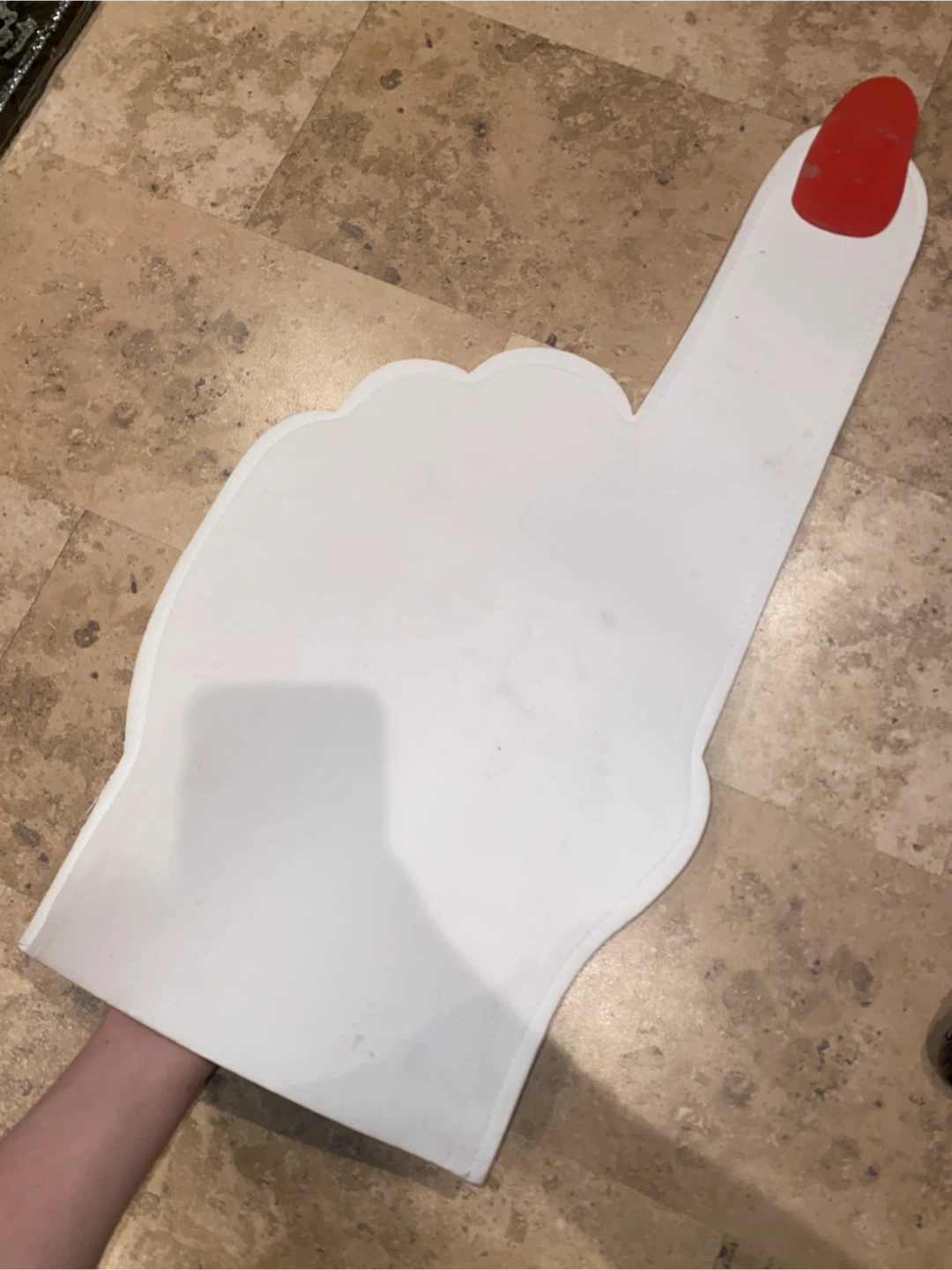 Foam Finger Hand with Red Nail Polish - photo 2