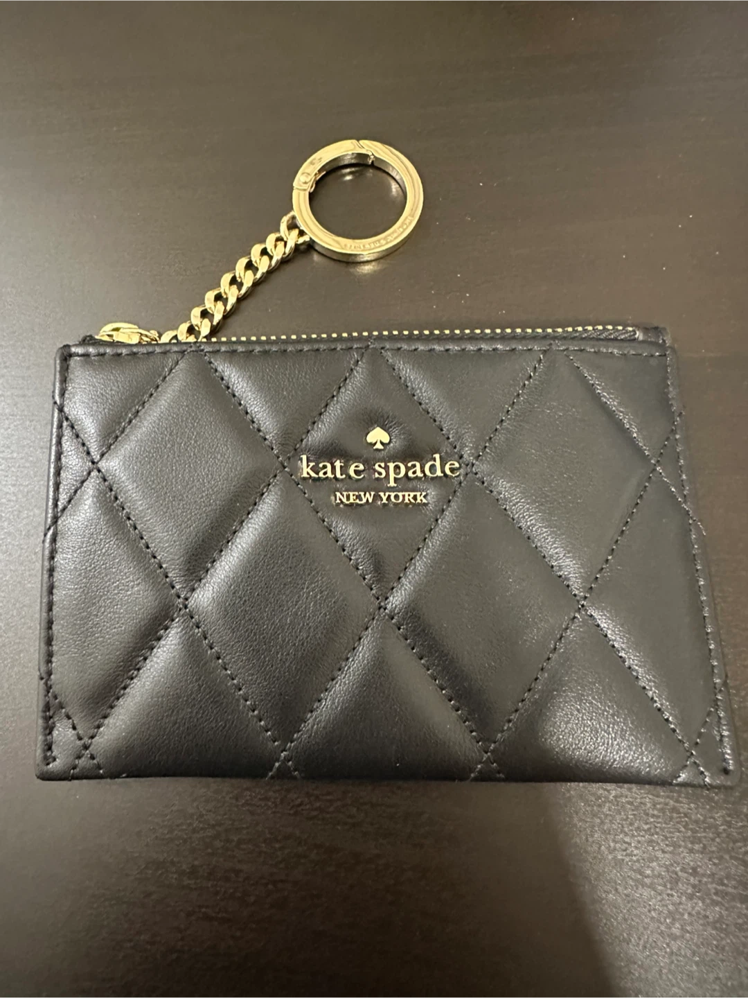 Kate Spade New York Quilted Card Holder with Keychain