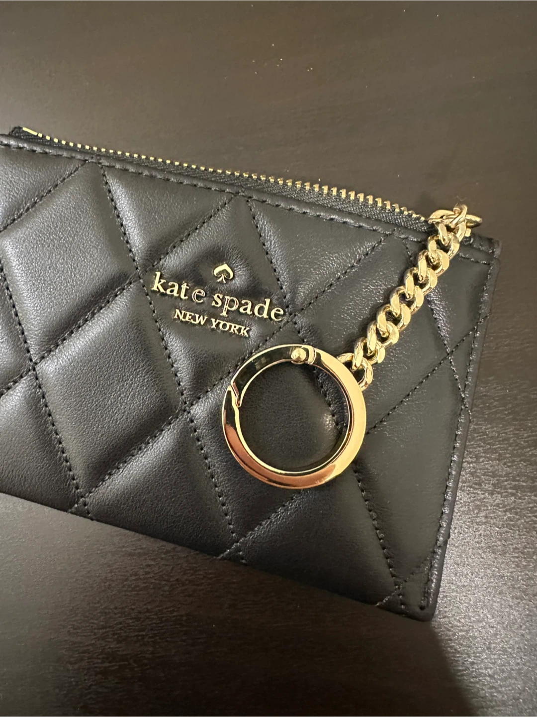 Kate Spade New York Quilted Card Holder with Keychain - photo 3