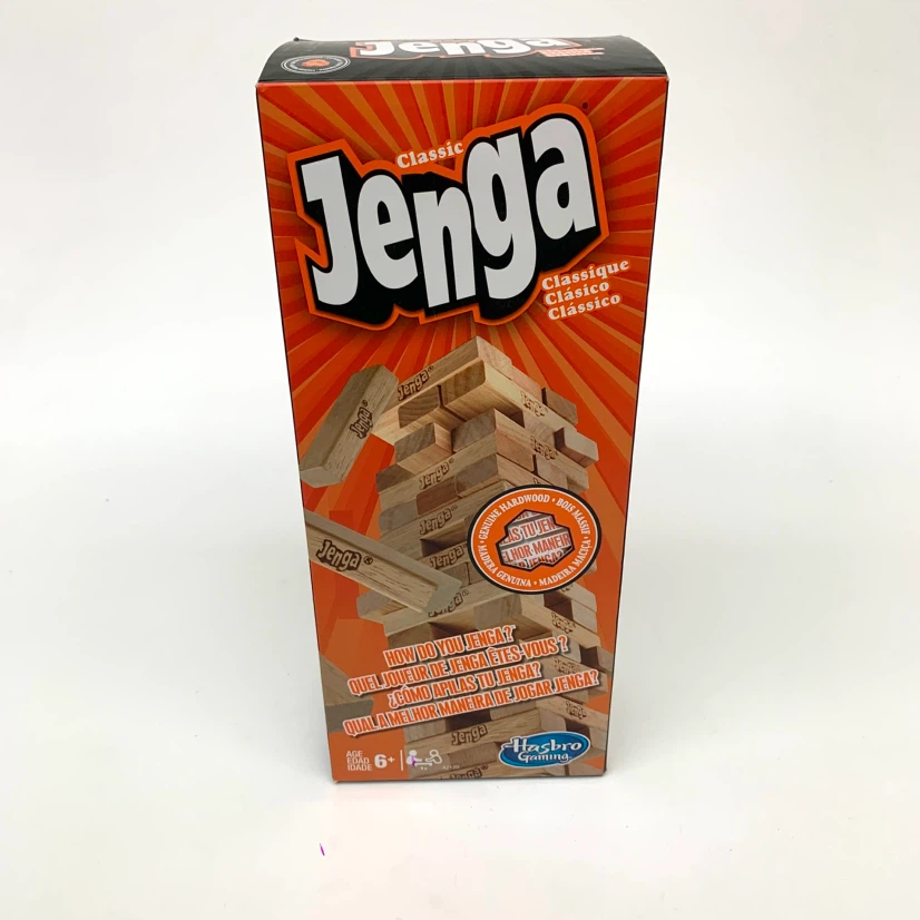 Jenga Classic Wooden Block Stacking Family Party Game New Sealed