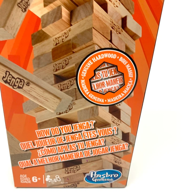 Jenga Classic Wooden Block Stacking Family Party Game New Sealed - photo 3
