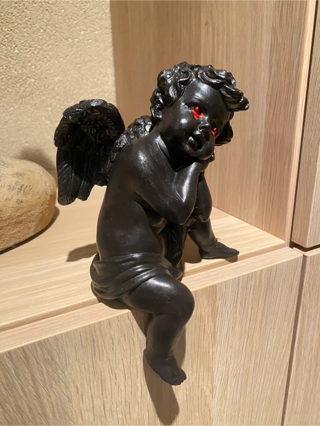 Black Halloween Cherub shelf decor - photo 2