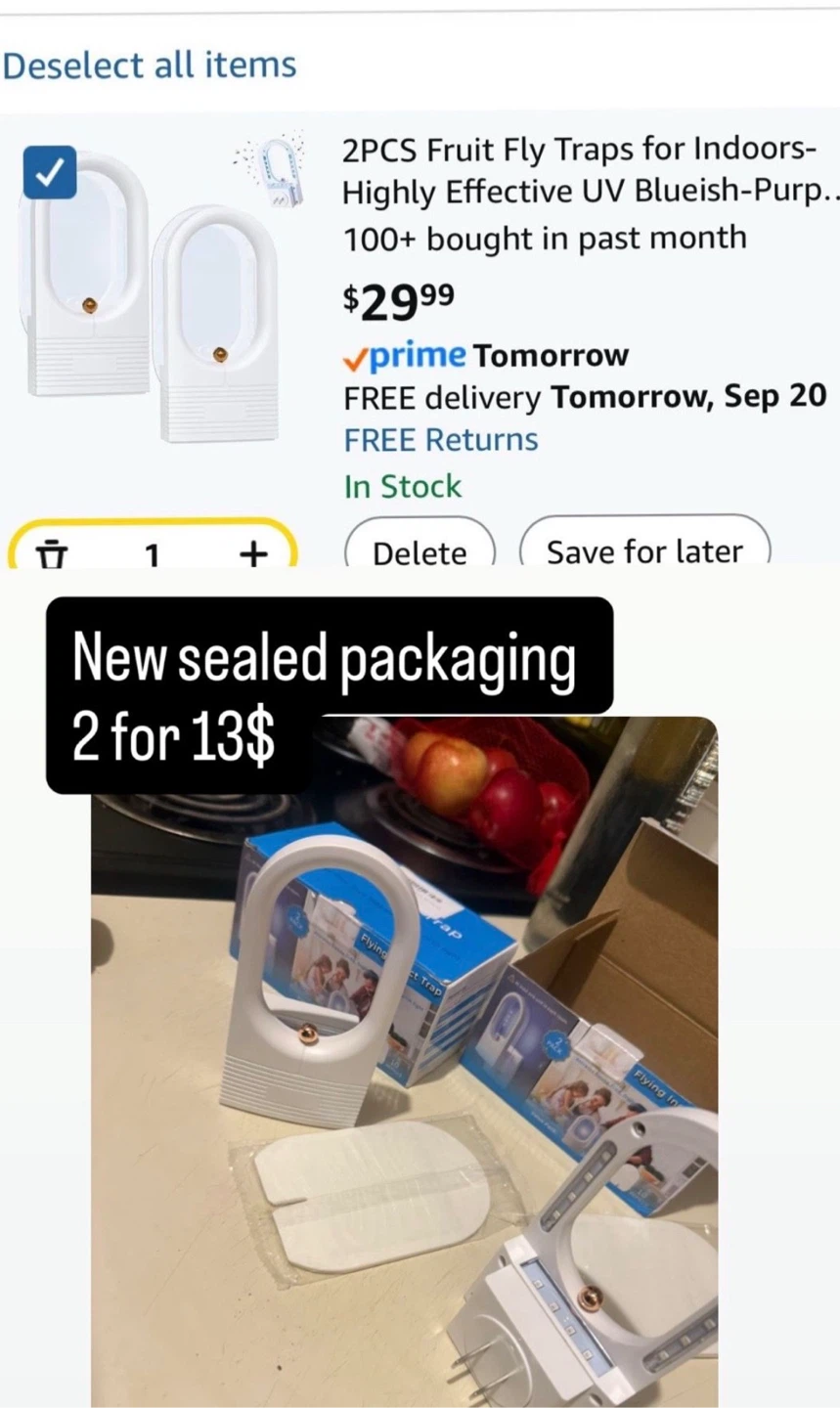 2 Pack Flying Insect Trap