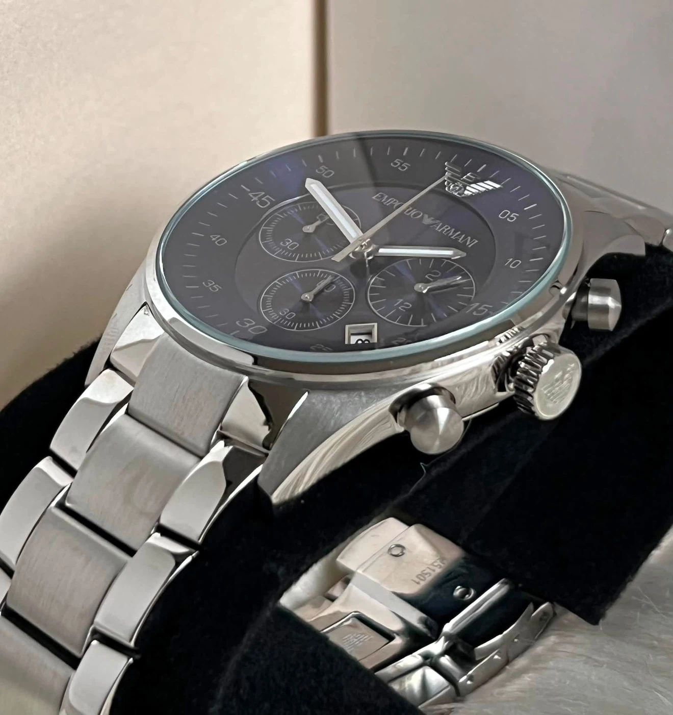 FOR SALE ‼️ Emporio Armani Men’s Sport Steel  Chronograph Watch - photo 4