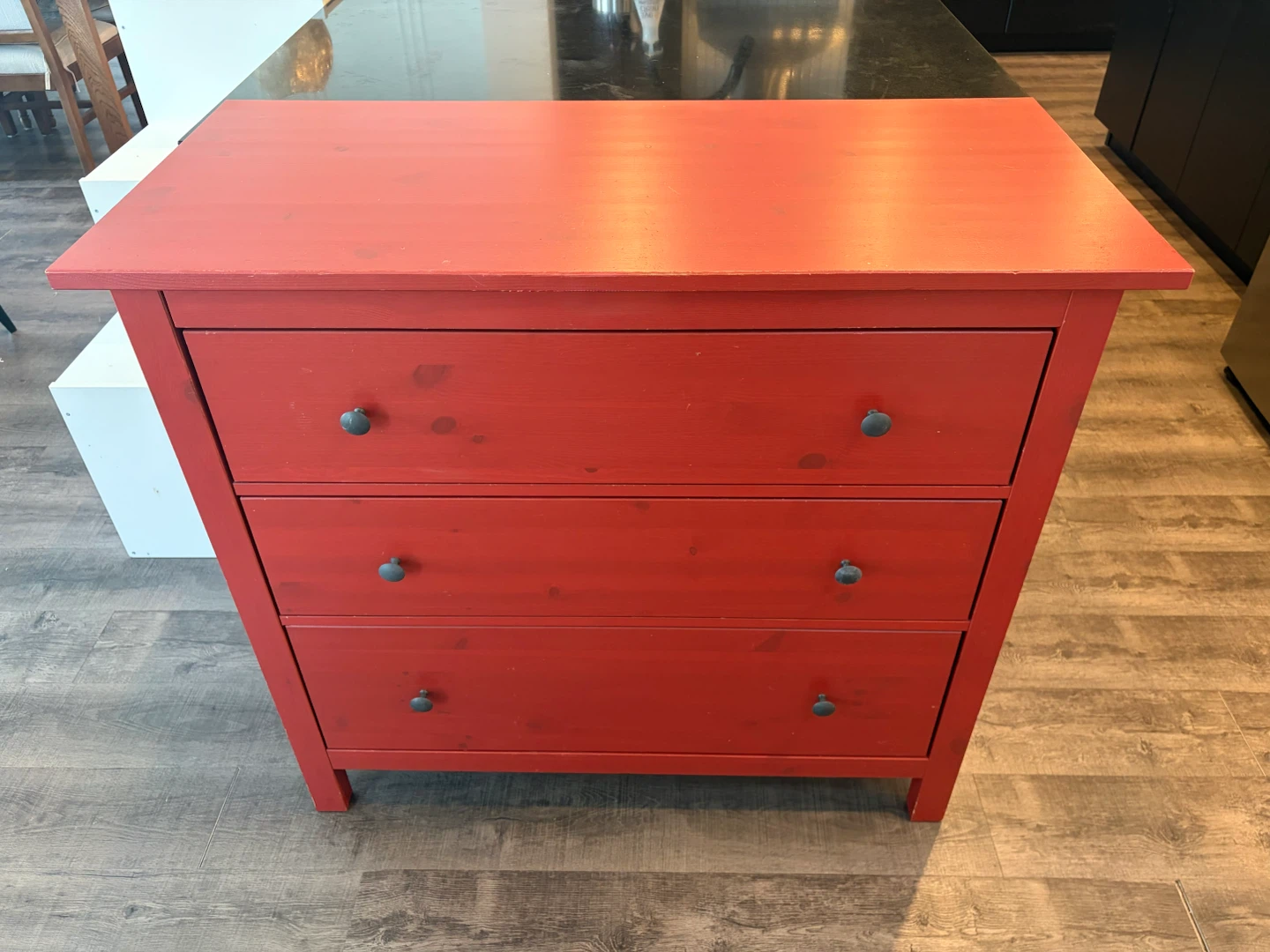 IKEA HEMNES red dresser 3 drawers