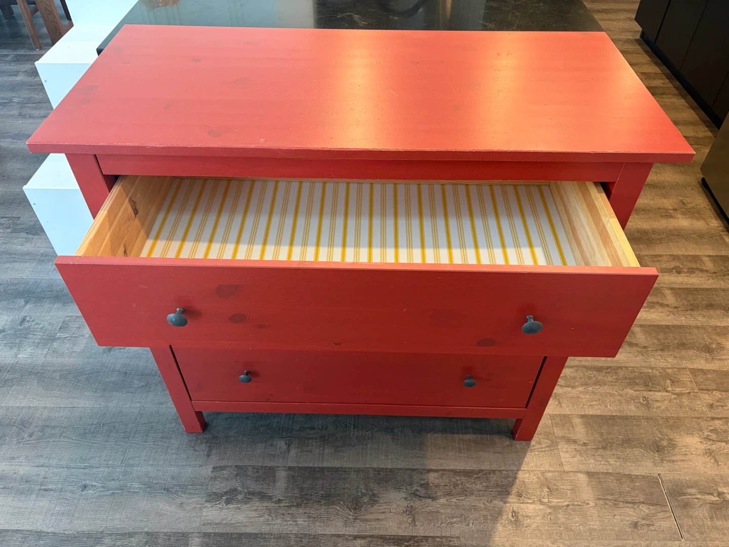IKEA HEMNES red dresser 3 drawers - photo 2
