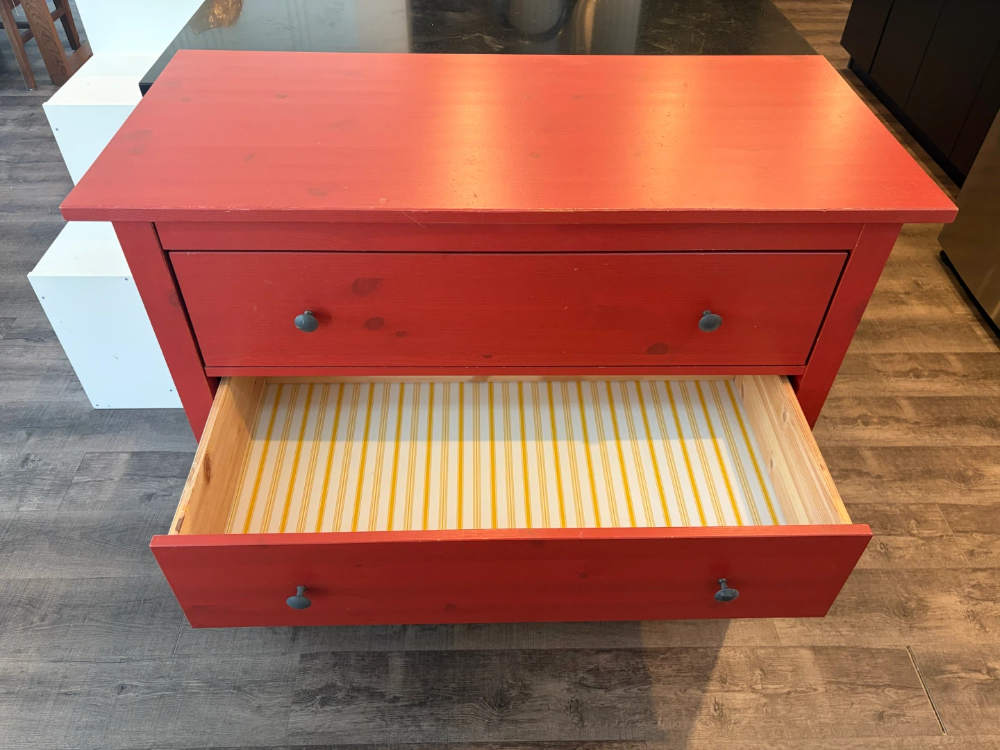 IKEA HEMNES red dresser 3 drawers - photo 3