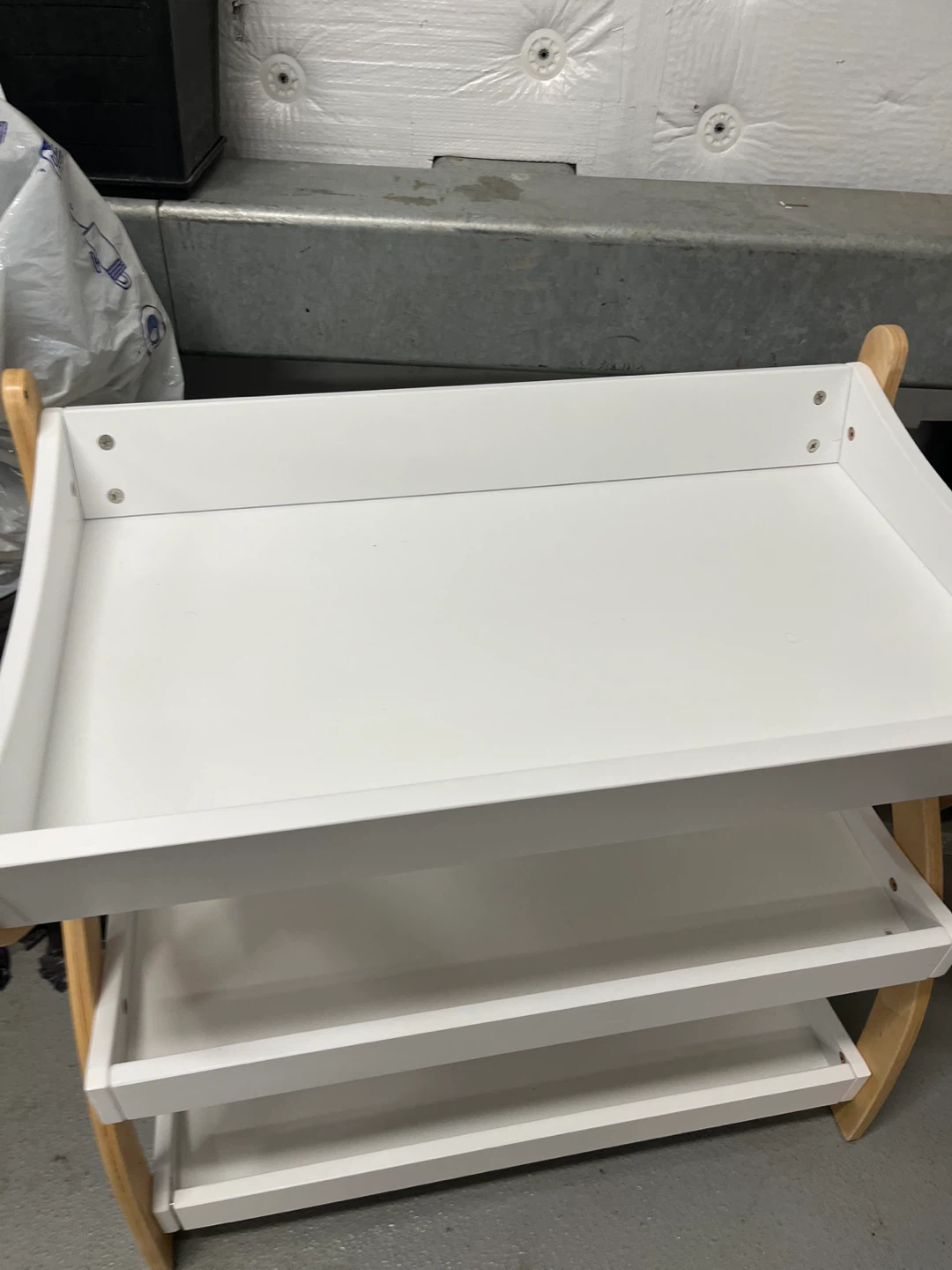 Baby (Diaper) Changing Station (Table) with Storage Shelves - photo 3