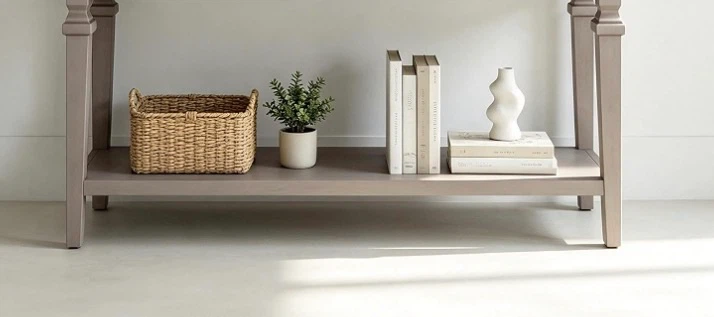 Gray Console Table with Storage Drawers - photo 3