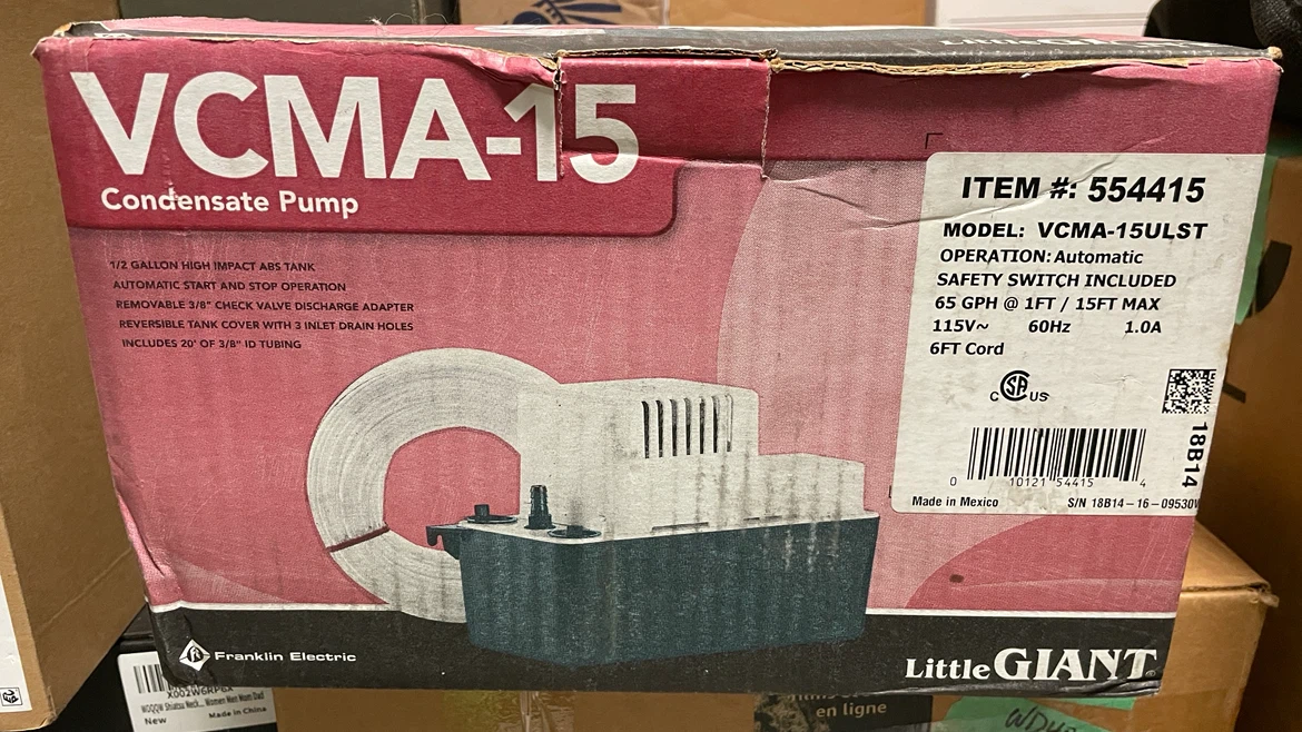 Little Giant VCMA-15 Condensate Pump