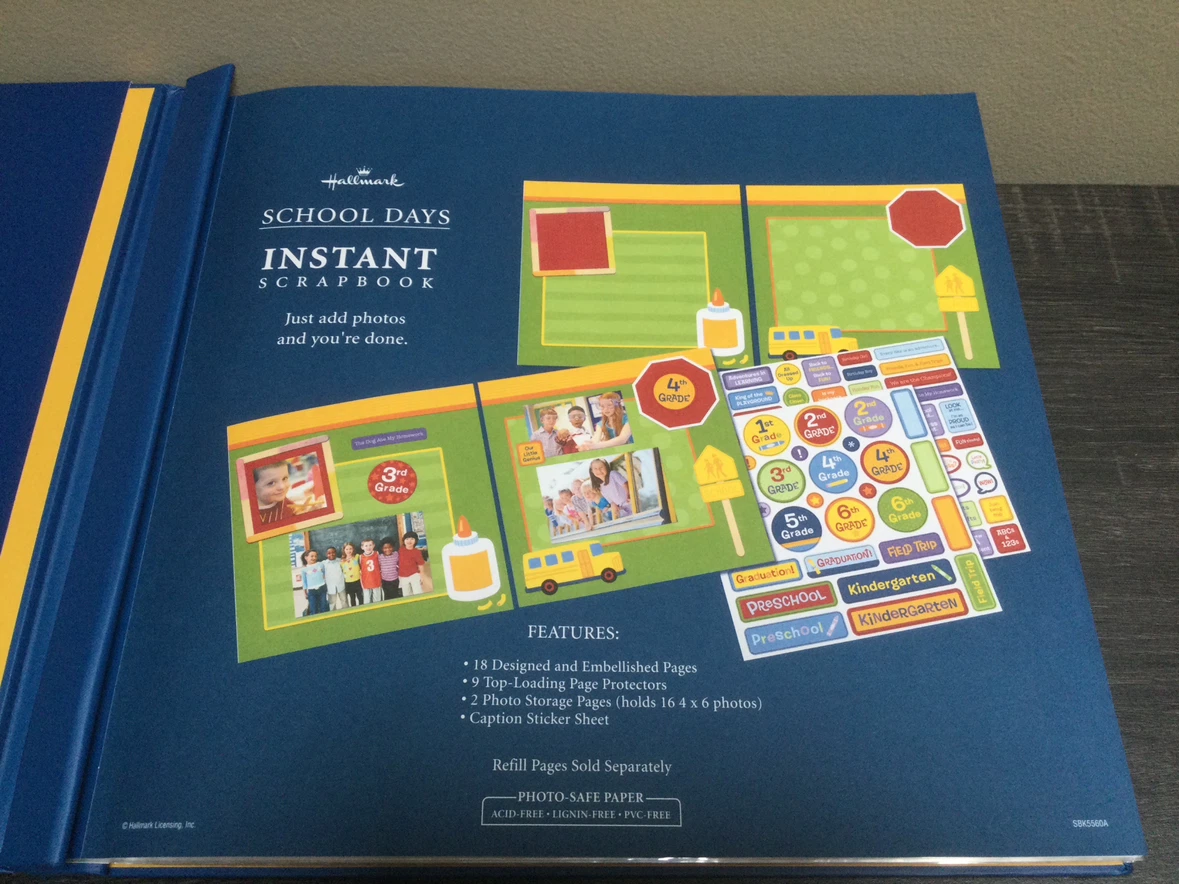 Hallmark School Days Instant Scrapbook New - photo 3