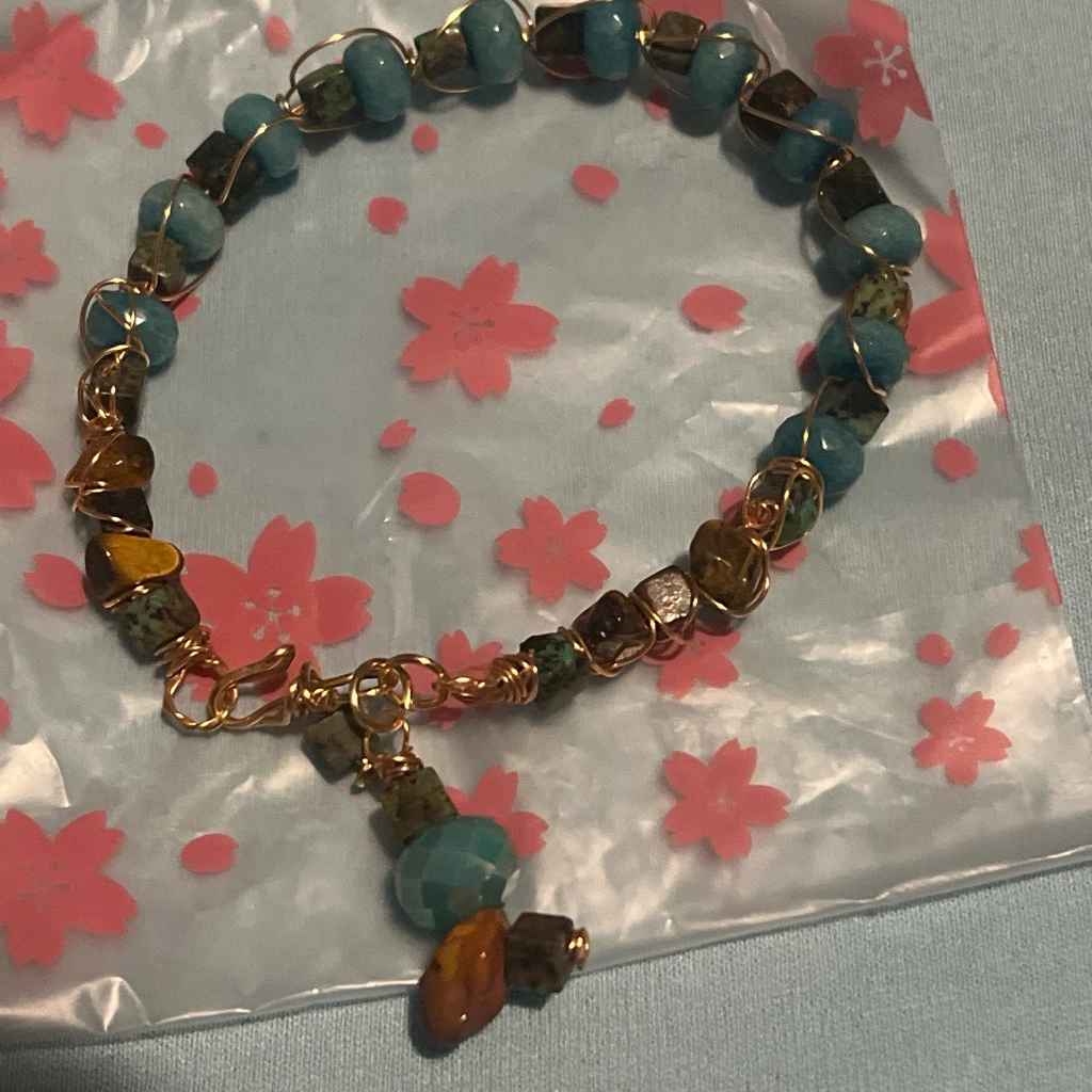 Beaded Bracelet with Charm