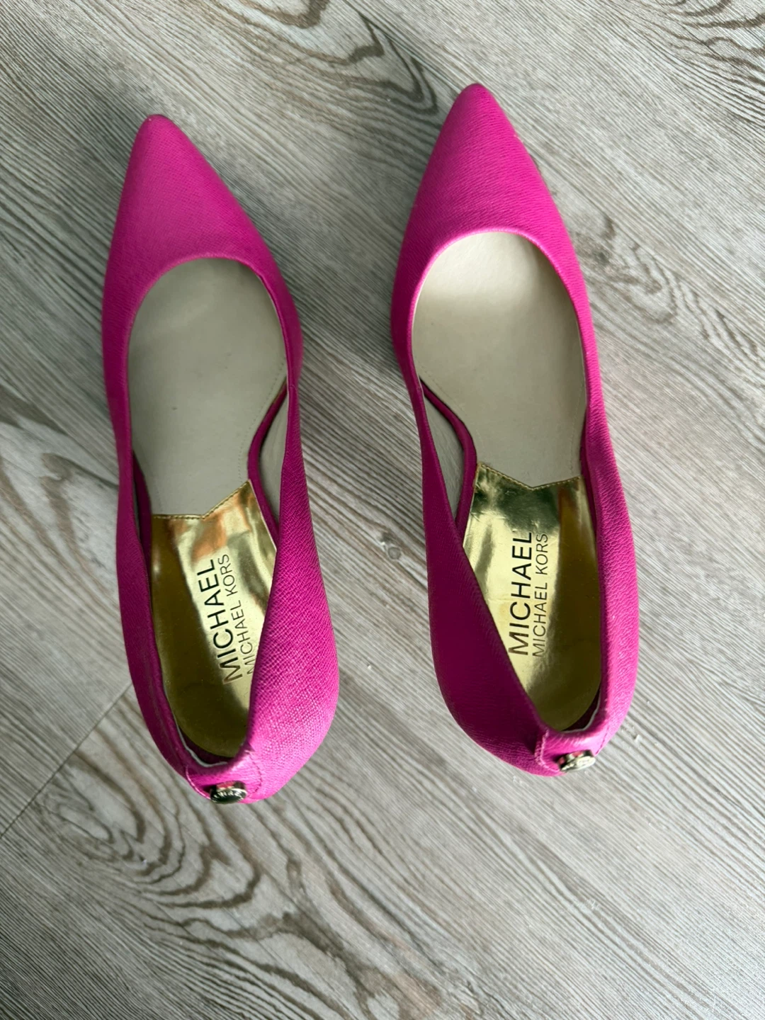 Michael Kors Pink Pointed Toe Heels Size