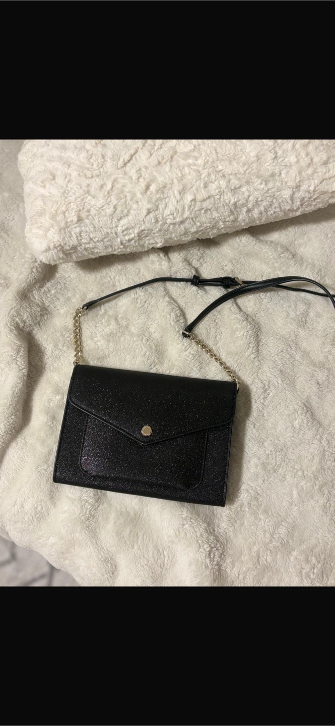 Kate Spade Black Glitter Crossbody Bag