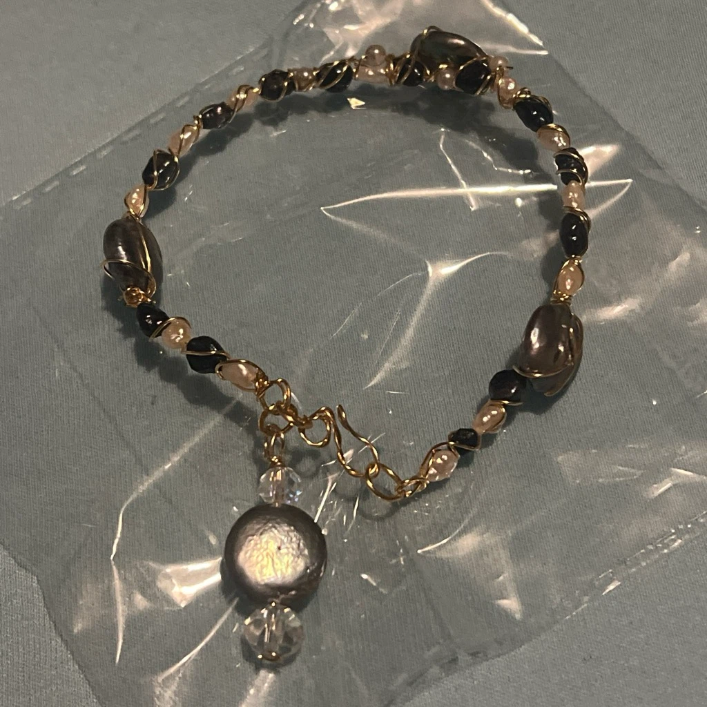 Handmade Beaded Bracelet with Charm