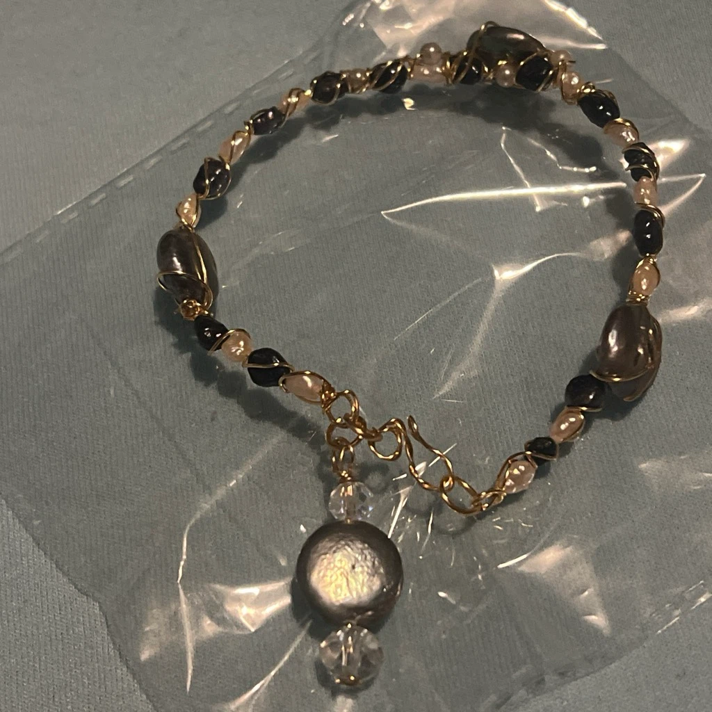 Handmade Beaded Bracelet with Charm - photo 3