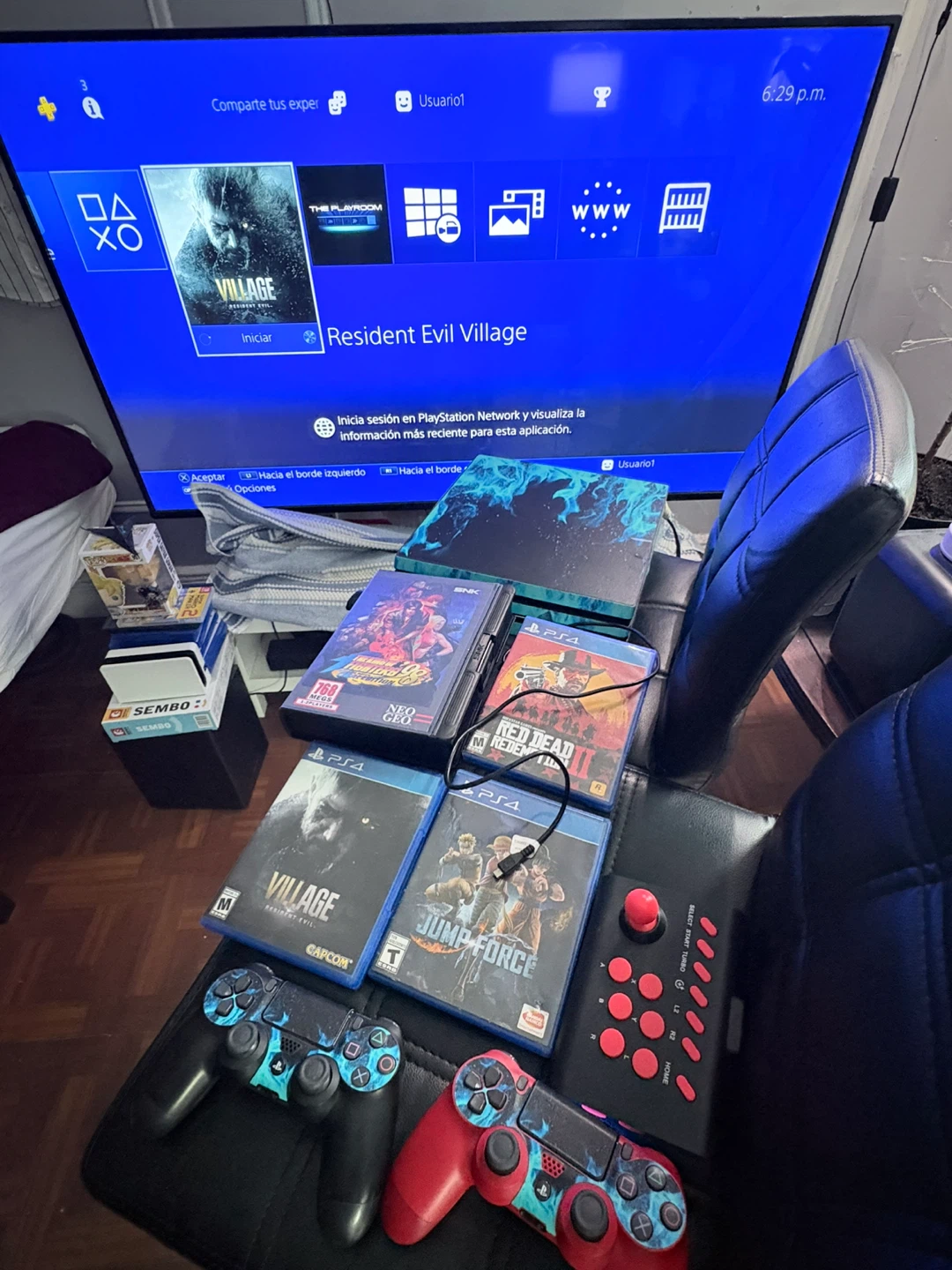 PlayStation 4 Bundle with Games and Controllers..1TB