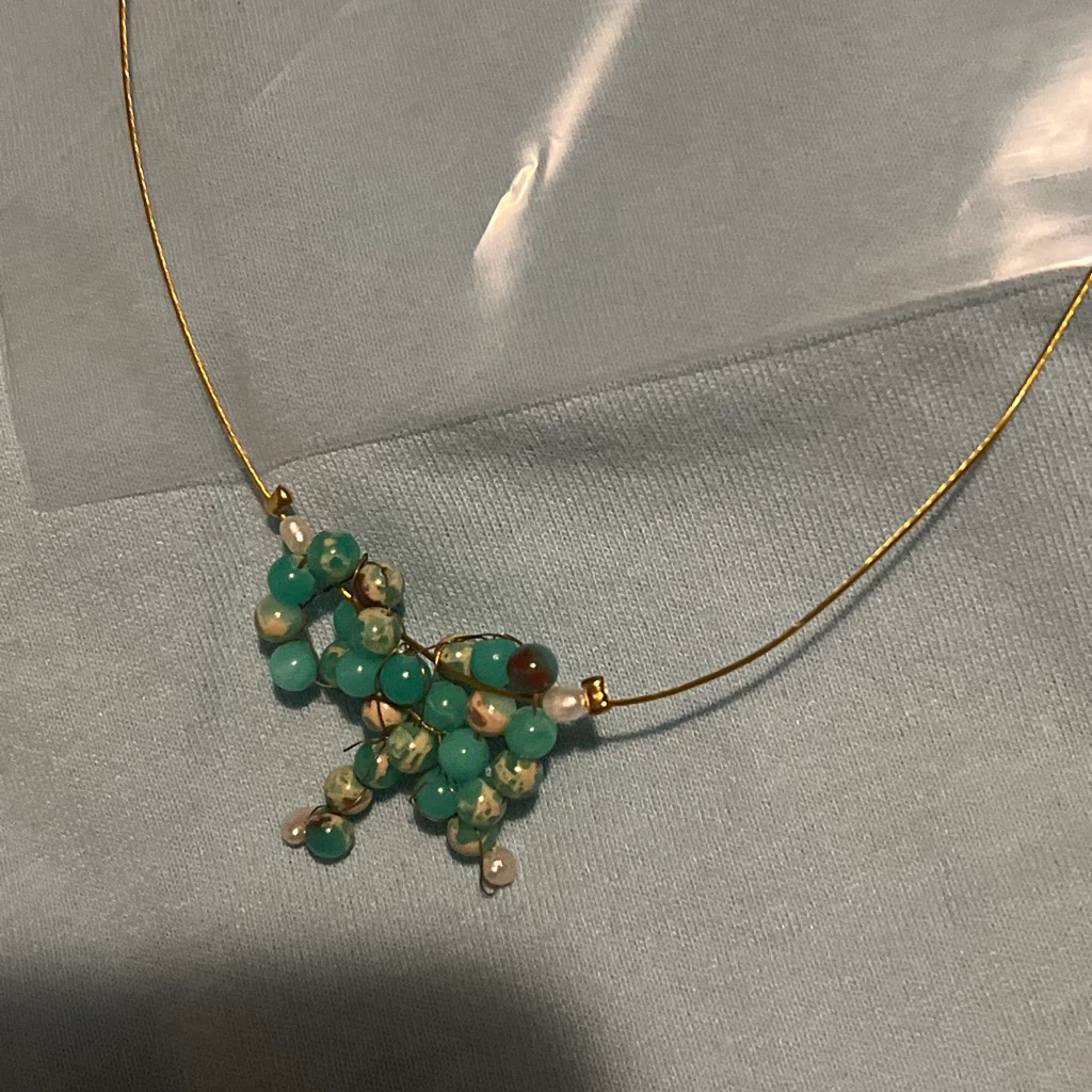 Handmade Beaded Dog Necklace - photo 3