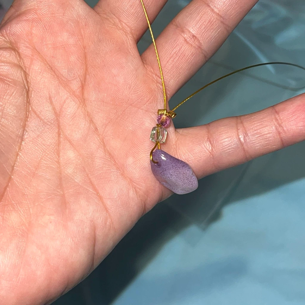 Purple Stone Pendant Necklace - photo 2