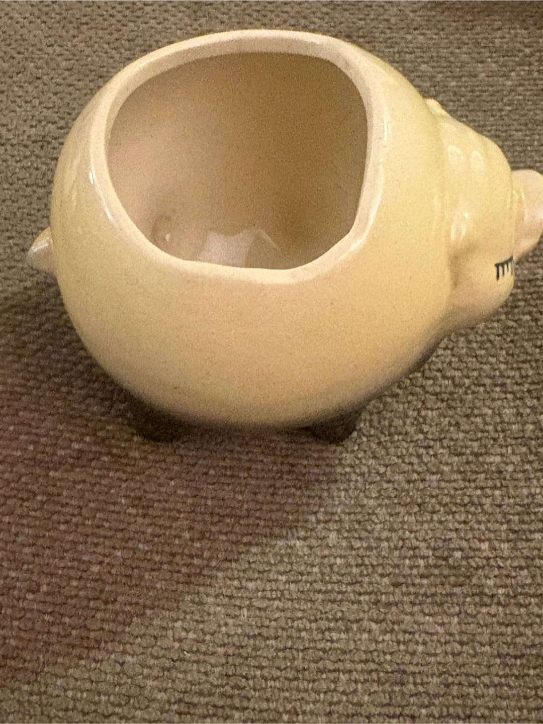 Ceramic Piggy Planter Pot USA pottery - photo 3