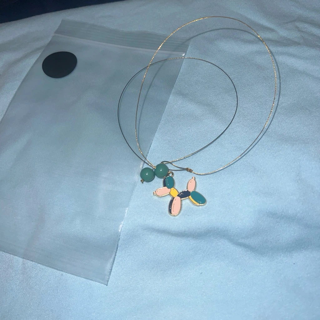 Colorful Balloon Dog Necklace - photo 2