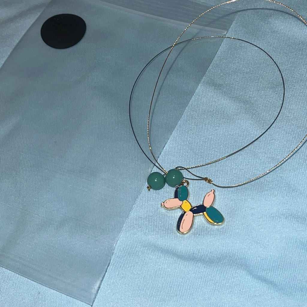 Colorful Balloon Dog Necklace - photo 3