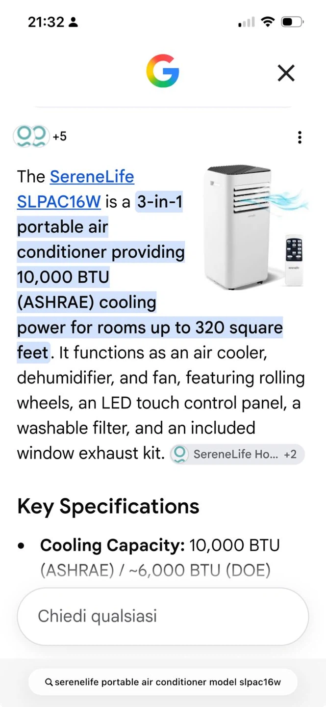 Portable Air Conditioner 10,000 BTU - photo 5