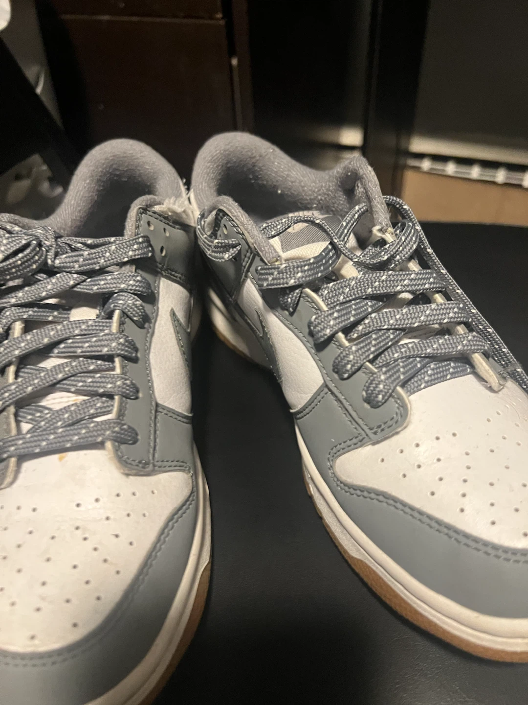 Nike Dunk Low Grey White Sneakers - photo 2