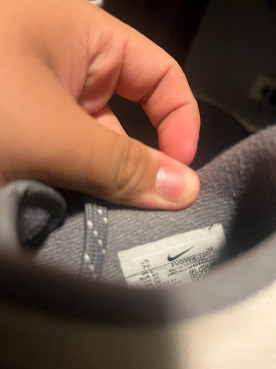 Nike Dunk Low Grey White Sneakers - photo 4