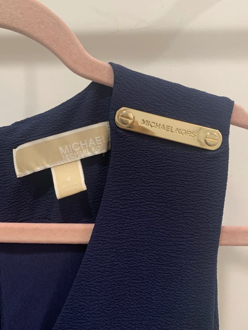💙 Michael Kors Navy Blue Jumpsuit Size 4/ XS 💙 - photo 4