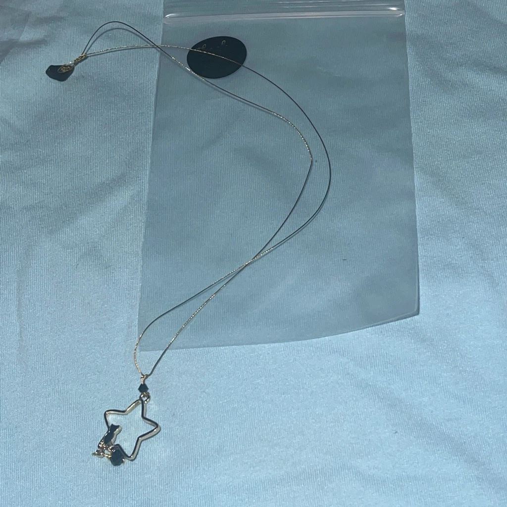 Star Necklace with Cat Charm