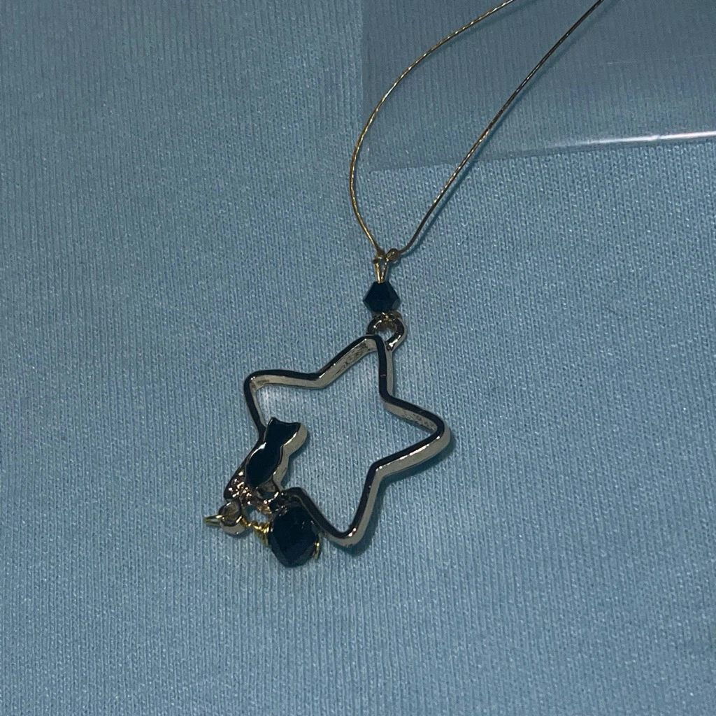 Star Necklace with Cat Charm - photo 3
