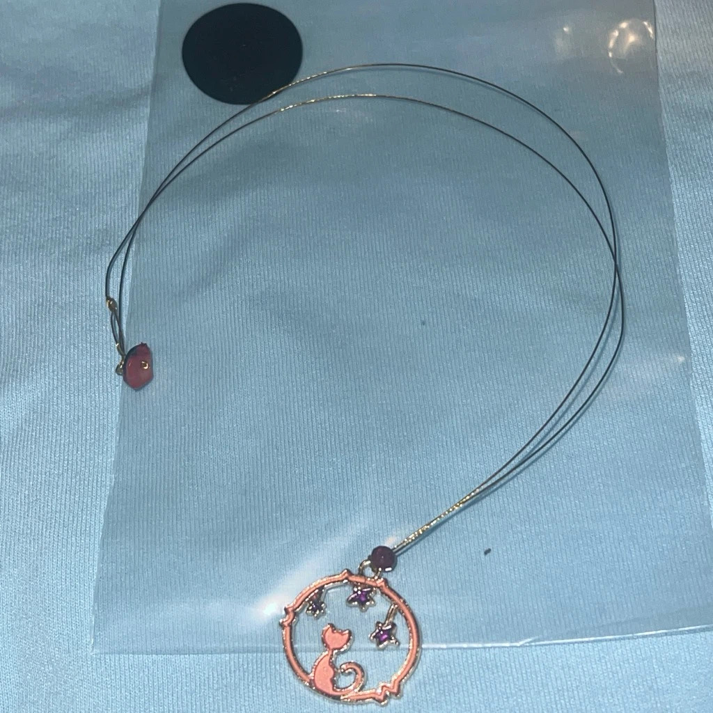 Cat and Stars Pendant Necklace - photo 2