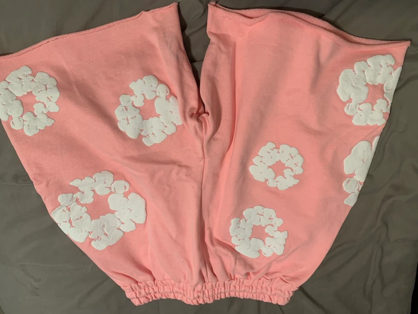 DENIM TEARS Pink Cloud Shorts - photo 3