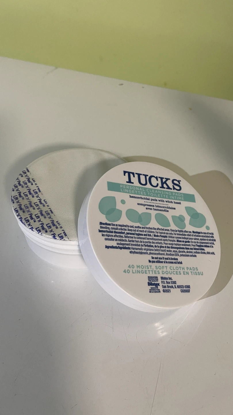 Tucks Personal Cleansing Pads - 40 Moist Soft Cloth Pads