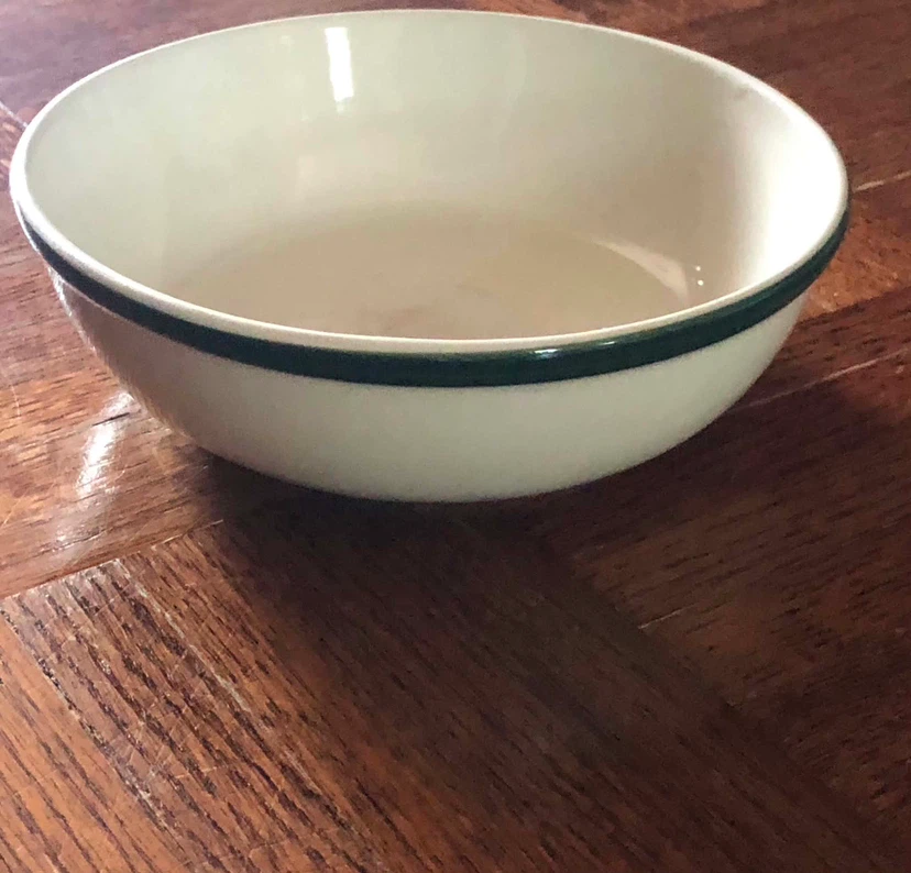 White Bowl with Blue Stripe - photo 2