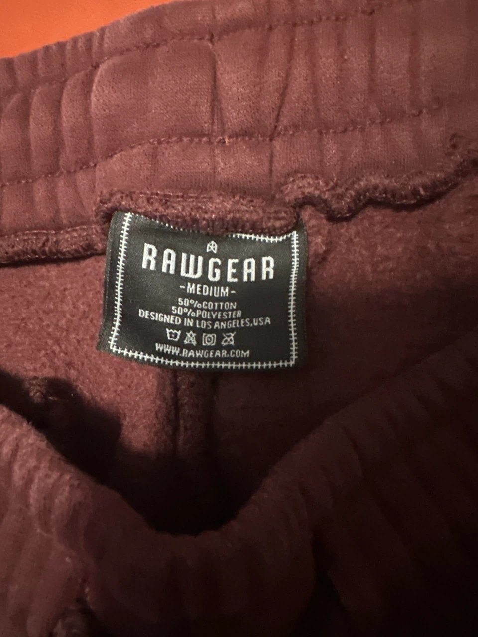 Rawgear Joggers - Burgundy - Size Medium - photo 2