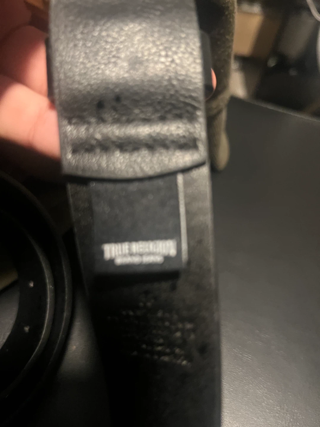 True Religion Belt with Gold Horseshoe Buckle - photo 2