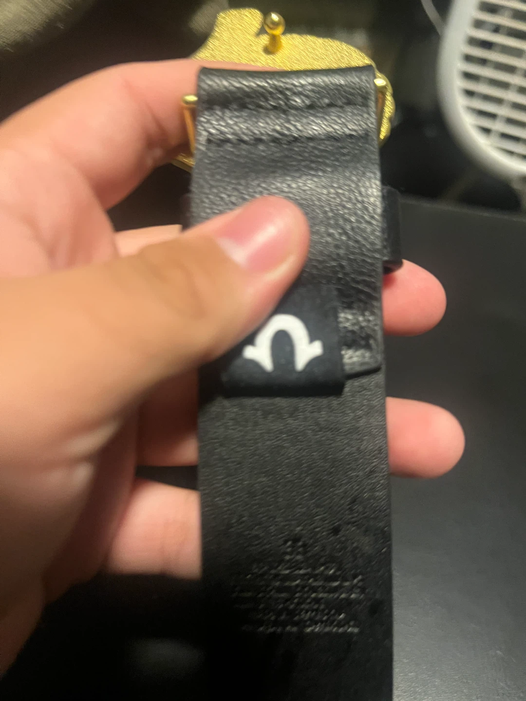 True Religion Belt with Gold Horseshoe Buckle - photo 3