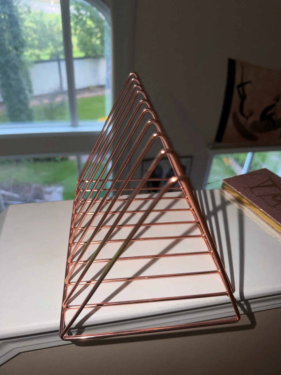 Rose Gold Wire Magazine File Holder - photo 2