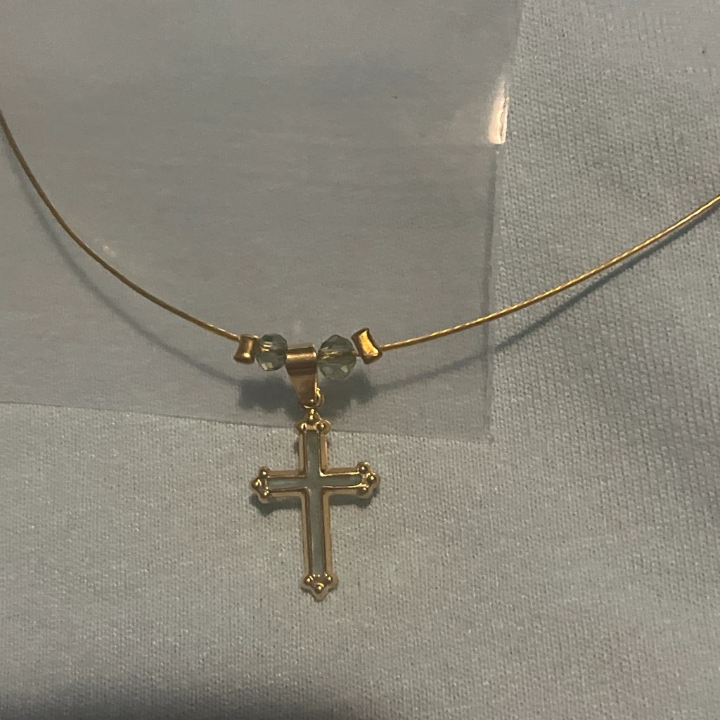 Gold Cross Pendant Necklace - photo 4