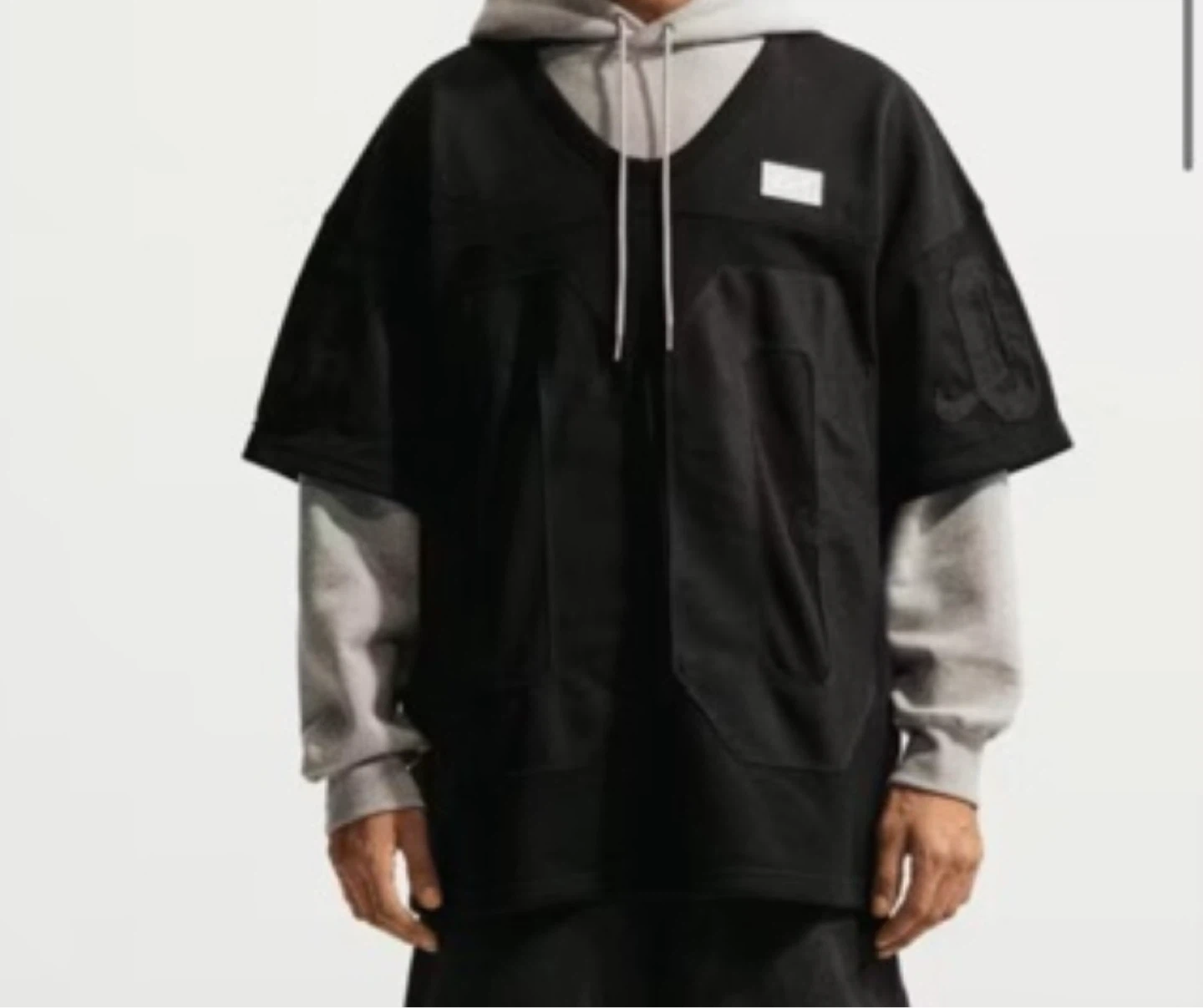 Black Nike Oversized Jersey Top